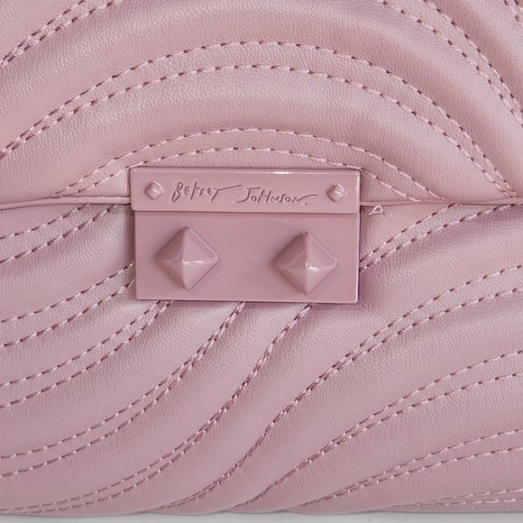 Betsey Johnson Pink Ciara Quilted Shoulder Bag - Picture 3 of 12
